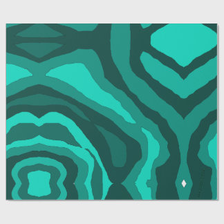 Teal Camo Wrapping Paper