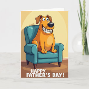Teal Chair Fathers Day Card