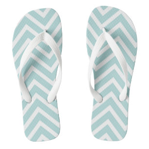 Teal Chevron Jandals