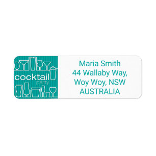 Teal cocktail party