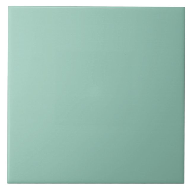 Teal colour, blue-green pastel tile (Front)