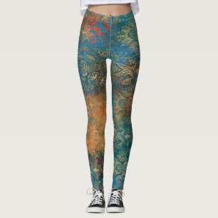 Teal Cooper Patina   Leggings