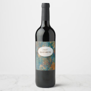 Teal Cooper Patina     Wine Label