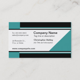 Teal Corporate Business Card Templates