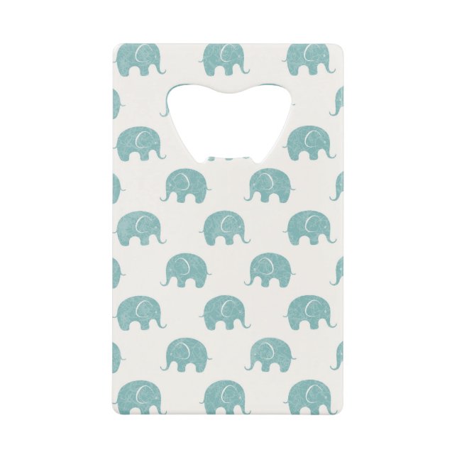 Teal Cute Elephant Pattern (Front)