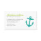 Teal Cute Nautical Anchor and Stripes