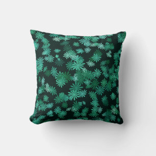 Teal Daisies Cushion