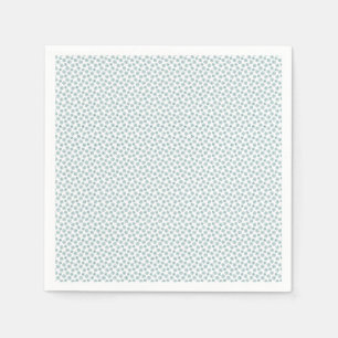 Teal Daisies Outline Napkin