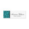 Teal Damask Beauty Micro Mini Business Cards