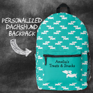 Teal Dancing Dachshunds Bag for Wiener Dog Moms