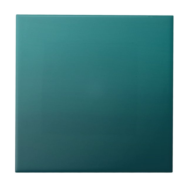 Teal deep dark saturated intense tile (Front)