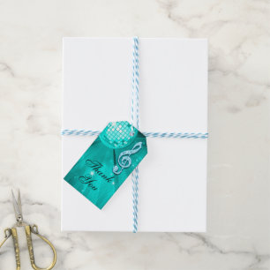 Teal Disco Ball and Heels 17th Birthday Gift Tags