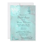 Teal Disco Ball and Sparkle Heels Bridal Shower