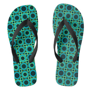 Teal Doughnut With Mint  Jandals