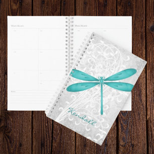 Teal Dragonfly Personalised Planner