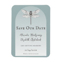 Teal Dragonfly Wedding