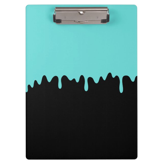 Teal Dripping Slime Clipboard (Front)
