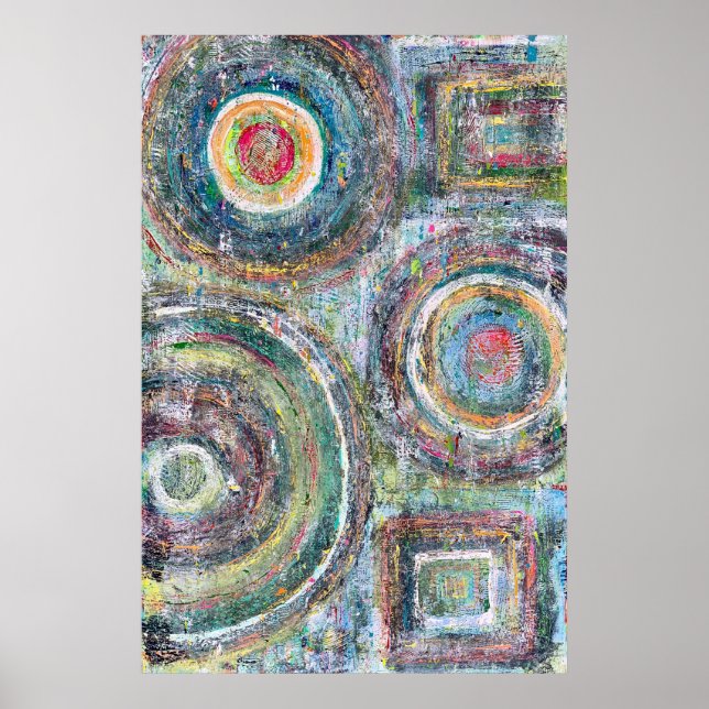 Teal Driven 24 x 36 Poster (Front)