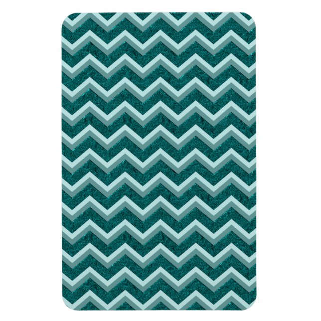 Teal Embossed Foil Magnet (Vertical)
