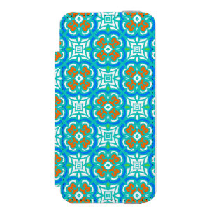 Teal Ethnic Pattern Incipio Watson™ iPhone 5 Wallet Case