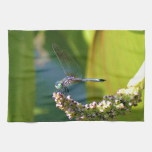 Teal eyed Dragonfly Tea Towel