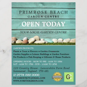 Teal Fence, Garden Centre, Horticulturist Flyer