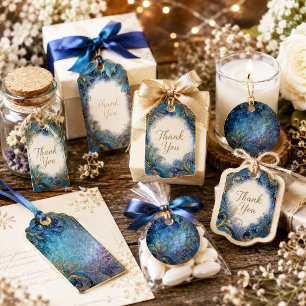 Teal Filigree Celestial Nebula Stardust Tissue Paper