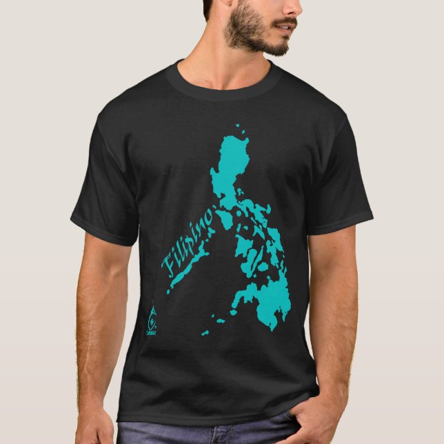 Teal Filipino Philippine Islands T-Shirt (Front)