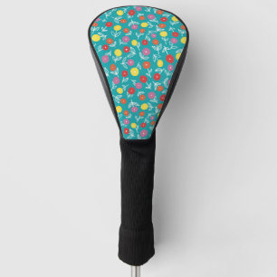Teal Floral Ditsy Golf Head Cover