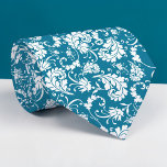 Teal Floral Pattern Custom Necktie<br><div class="desc">This custom necktie features a sophisticated floral pattern, making it a stylish and unique accessory. It's perfect for adding a touch of personality to any outfit, whether it's for a special occasion or everyday wear. The high-quality fabric ensures a comfortable and long-lasting wear, and the custom design allows you to...</div>