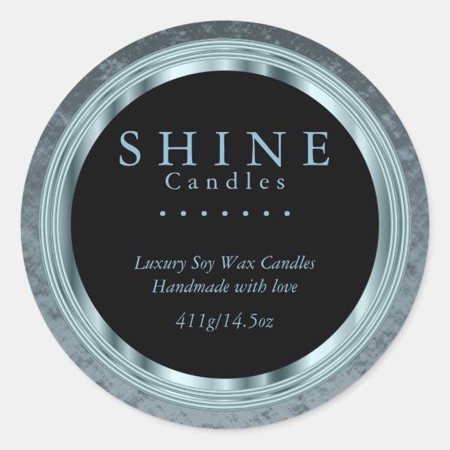 Teal Foil and Black Labels (Front)