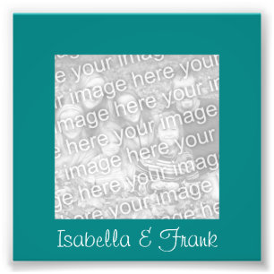Teal Frame Photo Print