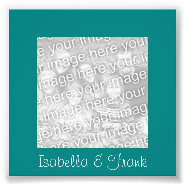 Teal Frame Photo Print (Front)
