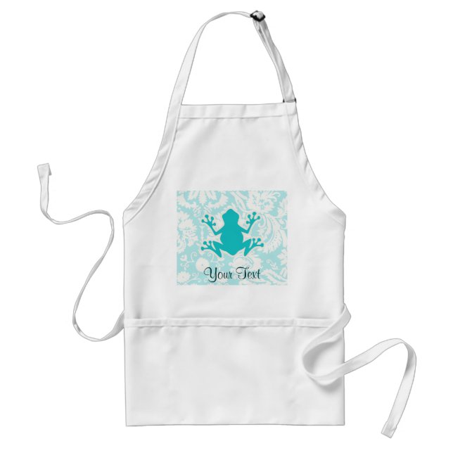 Teal Frog Standard Apron (Front)
