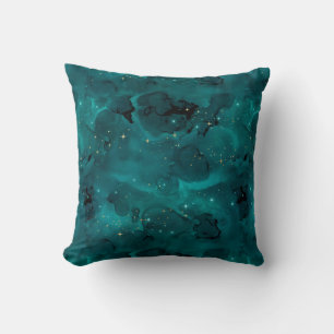 Teal Galaxy Series Design 2 Cushion