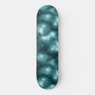 Teal Galaxy Series Design 3 Skateboard