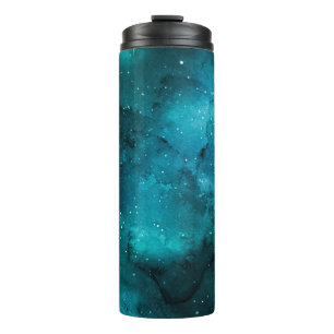 Teal Galaxy Series Design 7 Thermal Tumbler