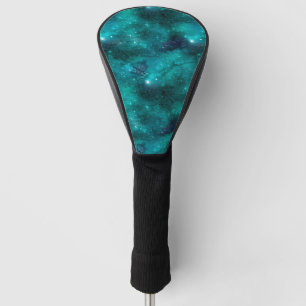 Teal Galaxy Series Design 8 Golf Head Cover