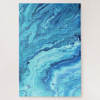 Teal Geode Jigsaw Puzzle