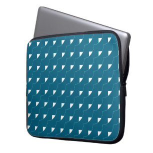 Teal Geometric Laptop Sleeve