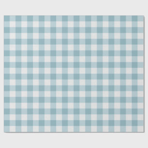 Teal Gingham Wrapping Paper