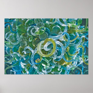 Teal Glass Poster