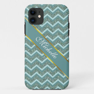 Teal Glitter Case-Mate iPhone Case