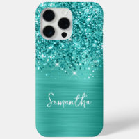 Teal Glitter Turquoise Glam Name