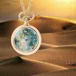 Teal Gold Marble Pendant - Necklace Watch Gift<br><div class="desc">Women's Personalised Teal Gold Marble Pendant Watch – Custom Necklace Watch for Her – Elegant Gift for Wife, Bride, Mum – Anniversary & Engagement Wear Your Love Close: The Personalised Teal & Gold Marble Pendant Necklace Watch: Beyond a simple accessory, this exquisite pendant watch is a captivating blend of elegant...</div>