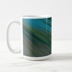 Teal & Gold Ocean Waves Mug