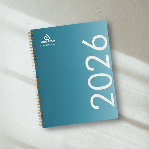 Teal Gradient Clinician Medical Logo Notebook