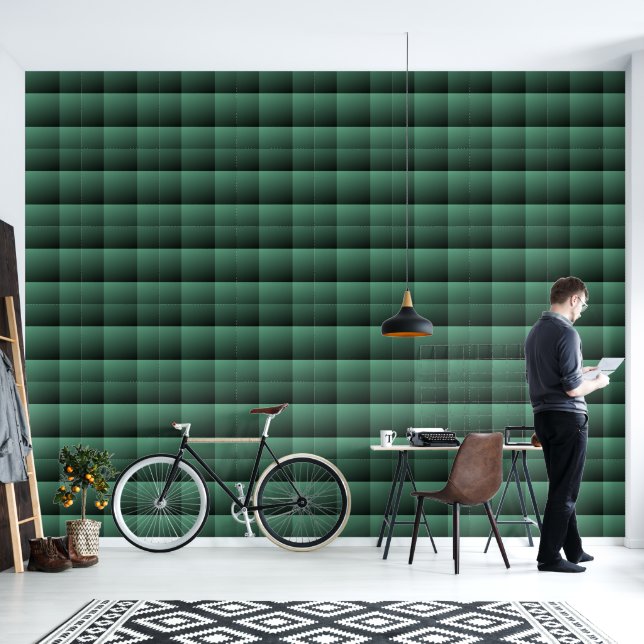 Teal gradient ombre pickleball paddle wallpaper (Living Room)