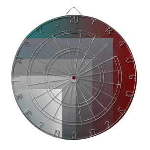 teal gray burgundy dartboard
