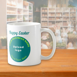 Teal Green Business Brand Easter Mug